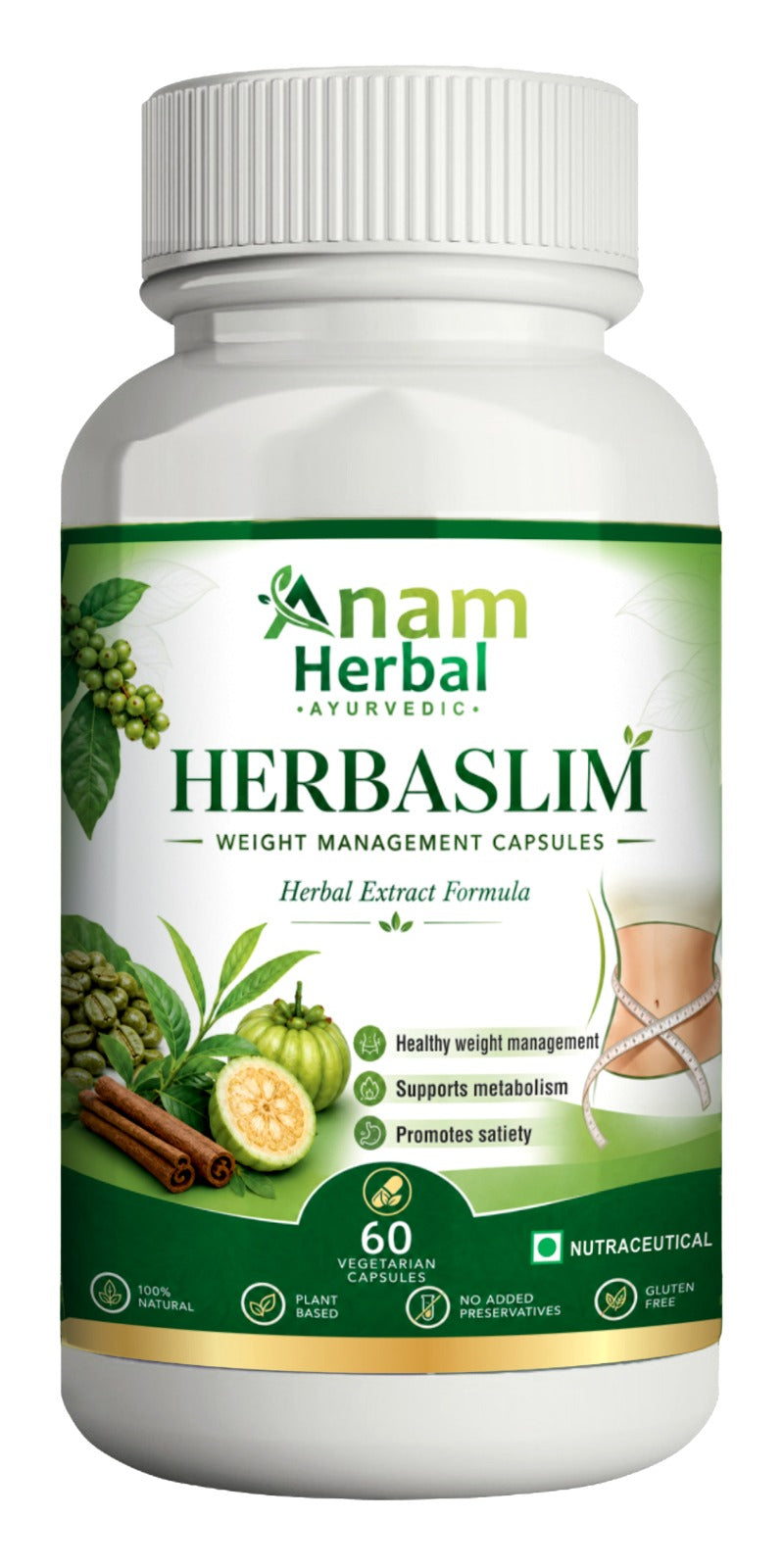 HerbaSlim Weight Management – 60 Veg Capsules