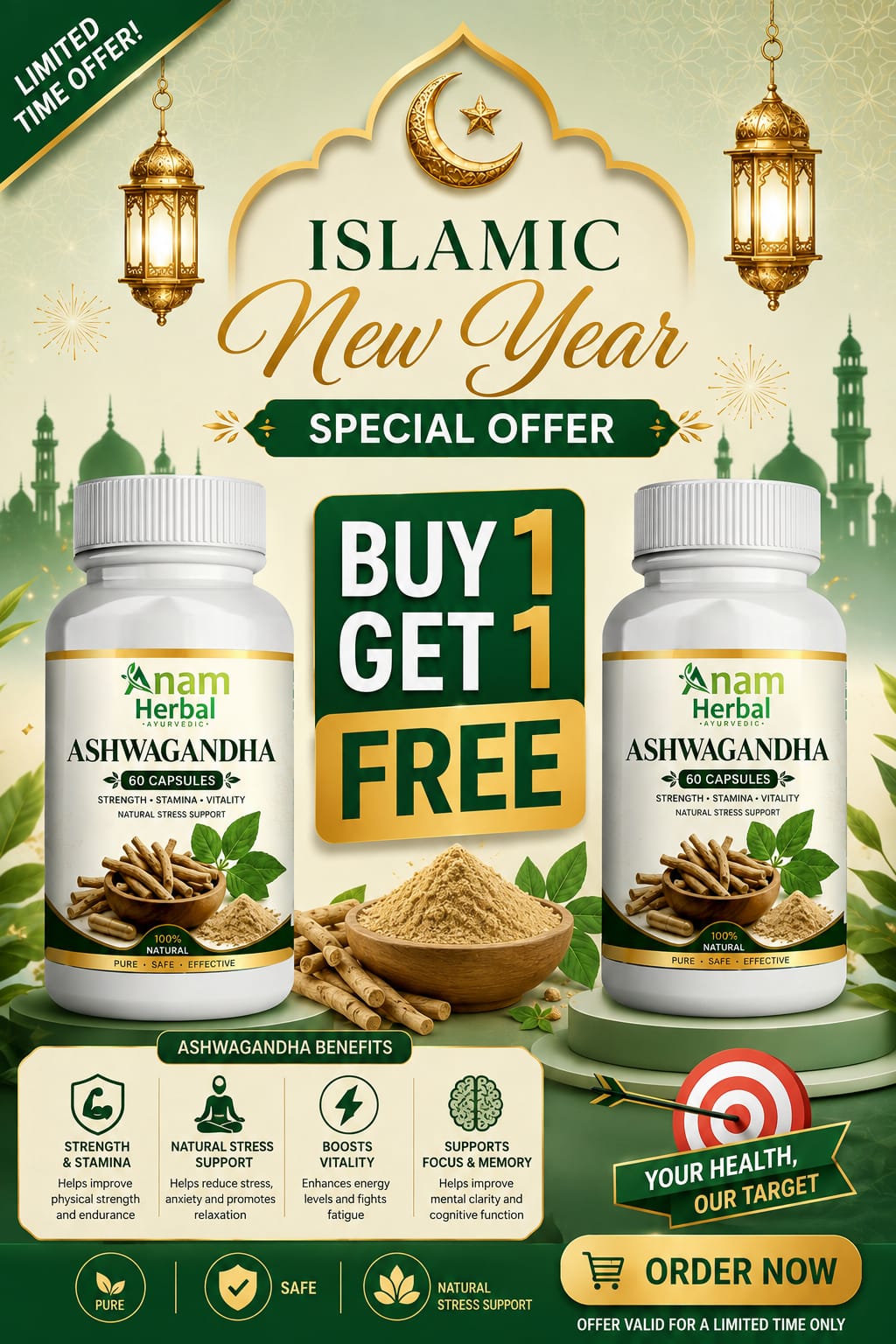ASHWAGANDHA STRENGTH STAMINA VITALITY