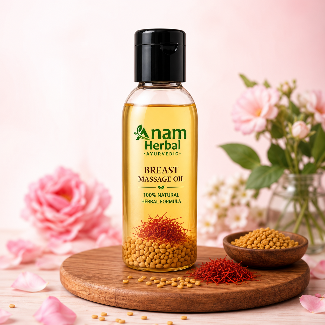 Brest massage oil